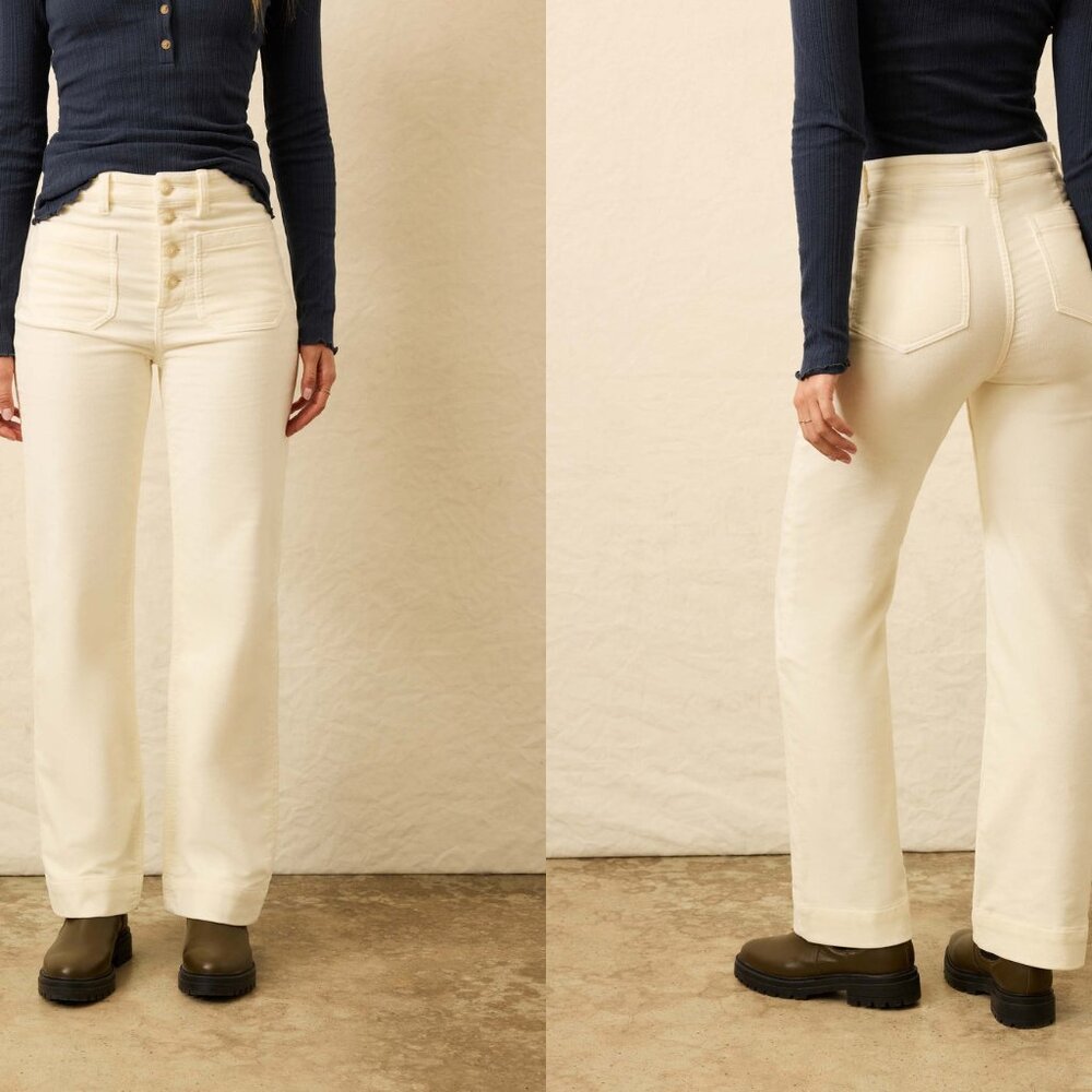 Faherty Stretch Terry Cord Patch Pocket Pants In … - image 1